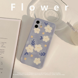 아이폰 15 14 13 12 11 프로 맥스 미니 플라워 꽃무늬 젤리 휴대폰 케이스 나디아마트