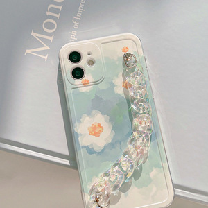 귀여운 특이한 아이폰 캐릭터 14 13 12 미니 수채화 플라워 꽃무늬 젤리 범퍼 폰 케이스 쇼핑몰